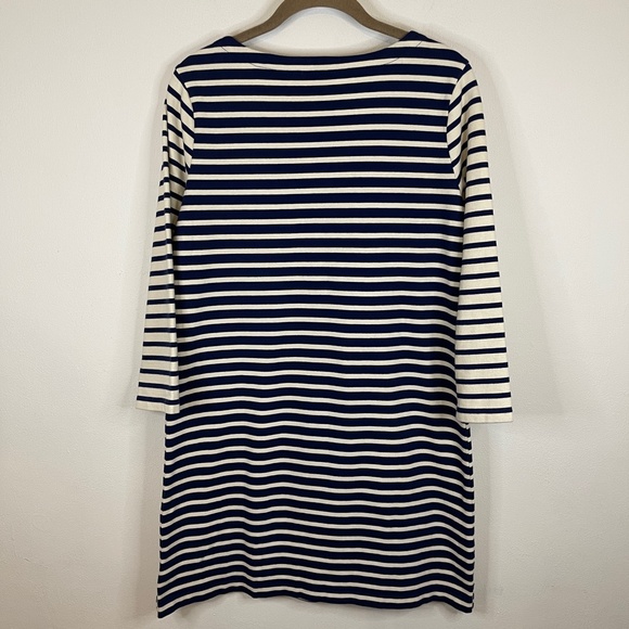 Vineyard Vines Navy Blue and White Mixed Stripe Knit Dress Size S - Picture 3 of 8